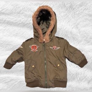 Mac Henry baby bomber jacket, green, 12 months